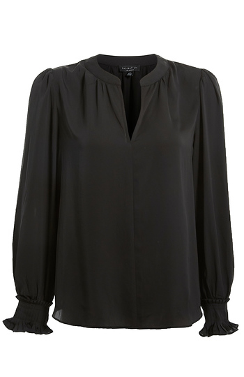 Pleated Cuff Blouse Slide 1