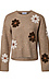 Flower Round Neck Sweater Thumb 1