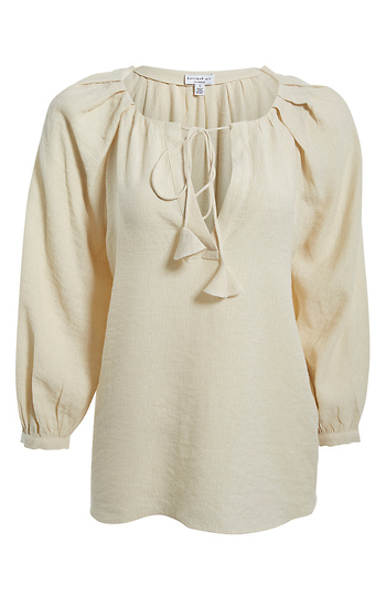 Split Neck with Tassel Tie Slide 1