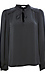Split Neck Tie Blouse Thumb 1