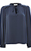 Split Neck Tie Blouse Thumb 1