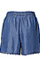Scallop Hem Elastic Waist Shorts Thumb 2