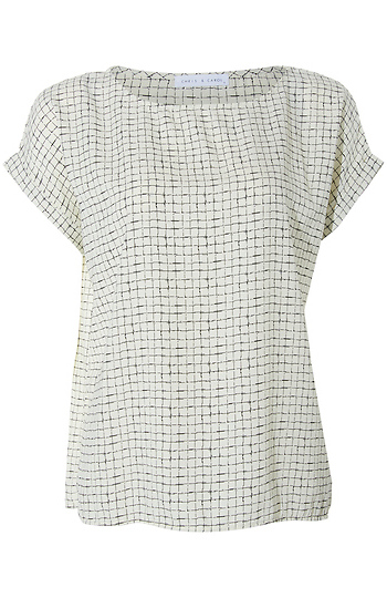 Printed Short Dolman Sleeve Blouse Slide 1