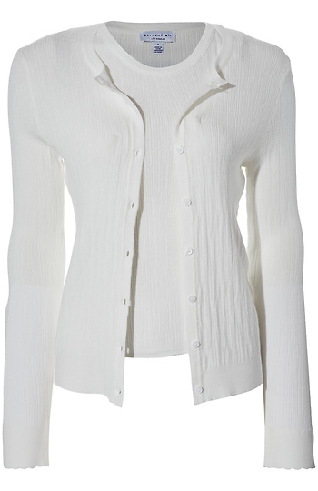 Button Down Cardigan and Cami Set Slide 1