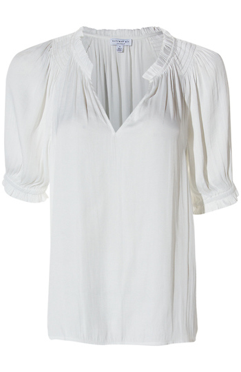 Collared V-Neck Top Slide 1