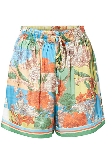 Tropical Print Shorts Slide 1