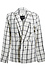 Plaid Open Front Blazer Thumb 1