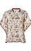 Binding Detailed Print Poncho Thumb 1