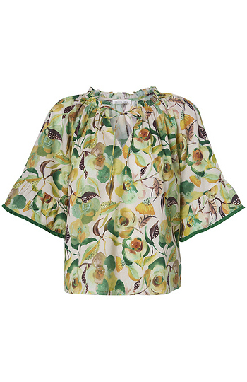 Half Sleeve Printed Blouse Slide 1