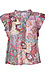 V-Neck Short Sleeve Printed Top Thumb 1