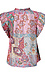 V-Neck Short Sleeve Printed Top Thumb 2