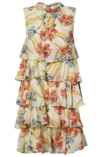 Ruffle Tiered Short Dress Slide 1