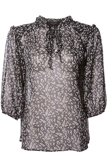 Tie Neck Blouse Slide 1