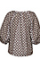 Floral Geometric V-Neck Blouse Thumb 2