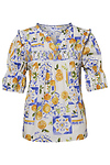 Tropical Print Blouse