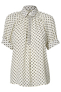Printed Collared Blouse