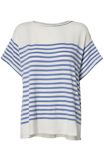 Short Sleeve Stripe Top Slide 1