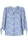 V-Neck Flower Print Top