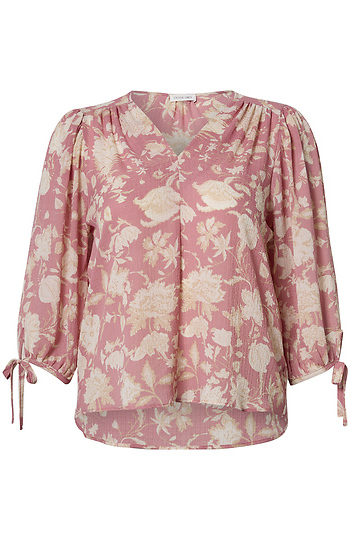 Floral 3/4 Sleeve Blouse Slide 1