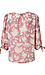 Sleeve Tie V-Neck Top Thumb 2