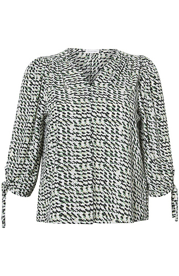 V-Neck Printed Blouse Slide 1