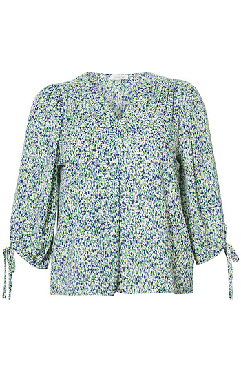 V-Neck Printed Top Slide 1