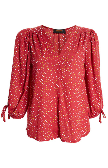 Tie Sleeve Blouse Slide 1