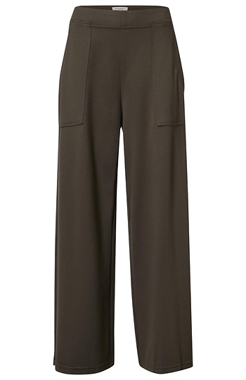 Cropped High Rise Pull On Pant Slide 1