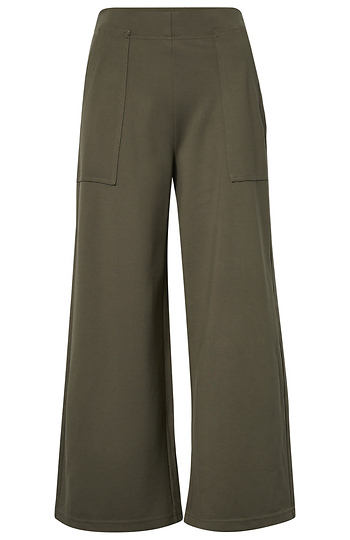 Cropped High Rise Pull On Pant Slide 1
