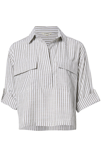 Collared Striped Shirt Slide 1