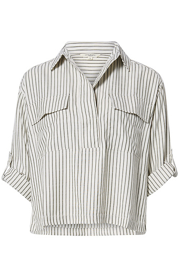 Collared Striped Shirt Slide 1