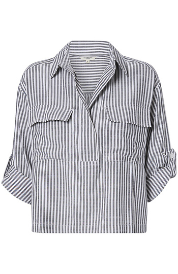 Collared Striped Shirt Slide 1