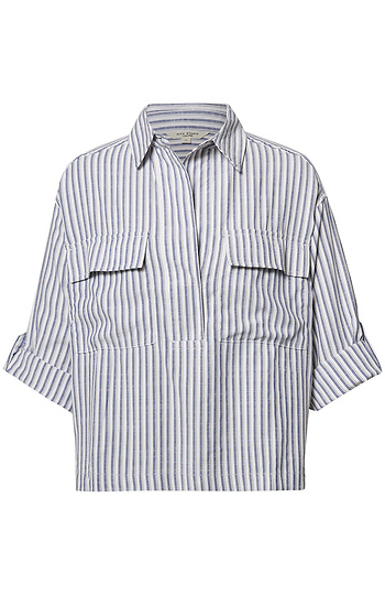 Collared Striped Shirt Slide 1