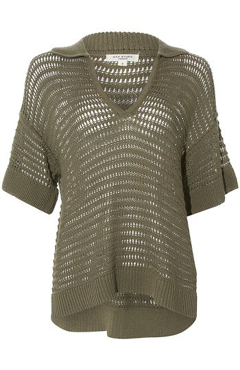 Collared Knit Top Slide 1