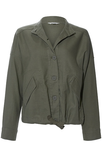 Drawstring Hem Jacket Slide 1