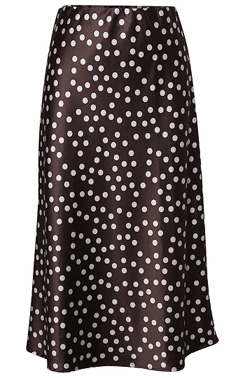 Polka Dot Midi Skirt Slide 1