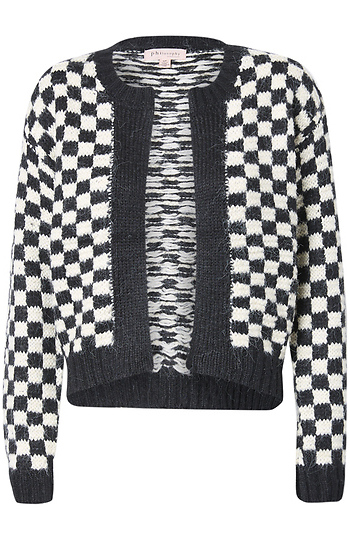 Checked Cardigan Slide 1
