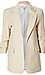Gathered Sleeve Collared Blazer Thumb 1