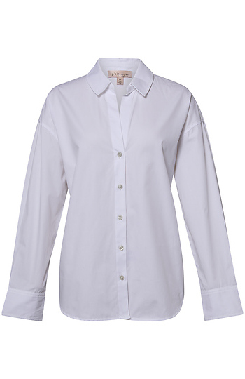 V-Neck Button Front Shirt Slide 1