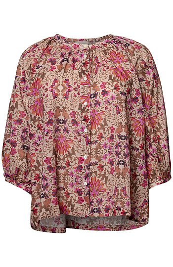 Floral 3/4 Sleeve Blouse Slide 1