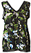 Printed V-Neck Tank Thumb 1