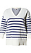 Striped V-Neck Pullover Thumb 1