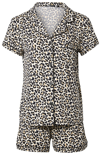 Tart Collections Leopard Print Short Sleeve & Shorts Set Slide 1