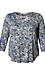 Printed 3/4 Sleeve Top Thumb 1