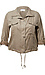 Peach Skin Crop Utility Jacket Thumb 1