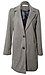 Houndstooth Single Breasted Long Coat Thumb 1