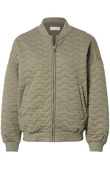 Quilted Bomber Jacket Slide 1