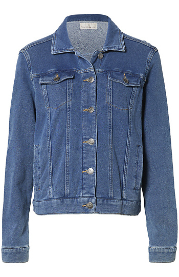 Knit Denim Jacket Slide 1
