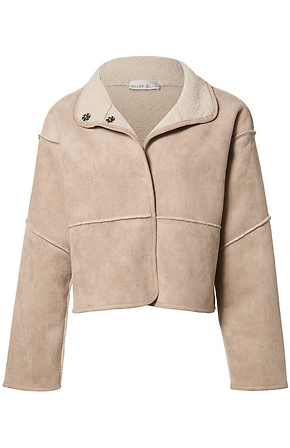Faux Suede Jacket in Taupe | DAILYLOOK
