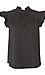 Ruffle Sleeve Split Neck Top Thumb 1